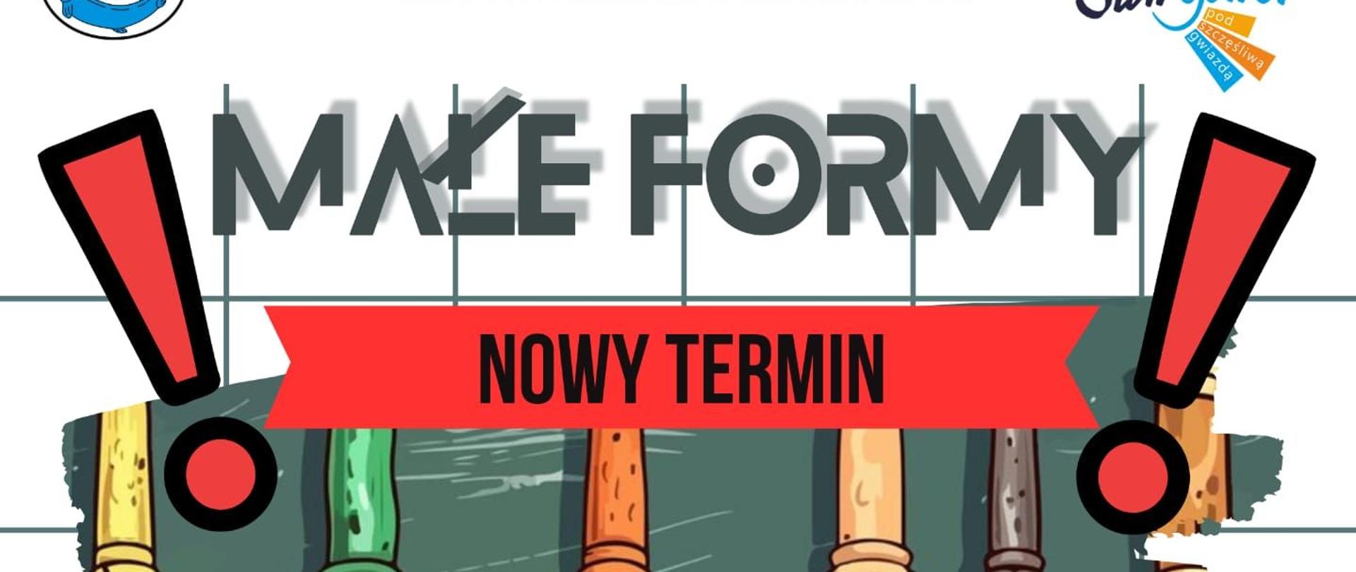 2. Regionalny Konkurs Instrumentów Dętych Drewnianych "Małe Formy" dla uczniów klas II-VI szkół muzycznych I stopnia oraz klas I-II PSM II stopnia i VII-VIII OSM I stopnia województwa zachodniopomorskiego przełożony na dzień 02.03.2026. Tło plakatu jest białe i ozdobione zieloną kratką, a w jego centralnej części znajduje się kolorowy obrazek z dętymi drewnianymi instrumentami, które zaprezentowane na zielonym butelkowym tle. 