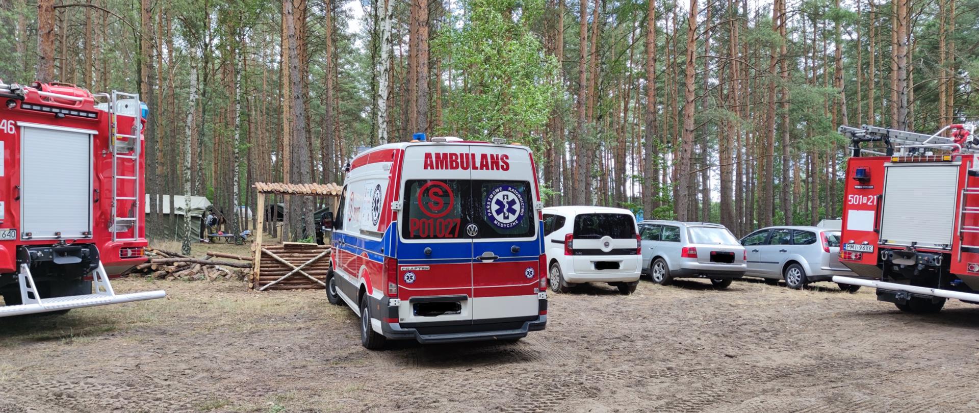 Pojazdy po dojeździe na miejsce zdarzenia