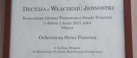 Uroczystość wręczenia promes na zakup samochodów ratowniczo-gaśniczych oraz wręczenia aktów włączenia jednostek OSP do krajowego systemu ratowniczo-gaśniczego.