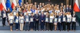 Laureaci XXII edycji konkursu Urząd Skarbowy Przyjazny Przedsiębiorcy - zdjęcie grupowe