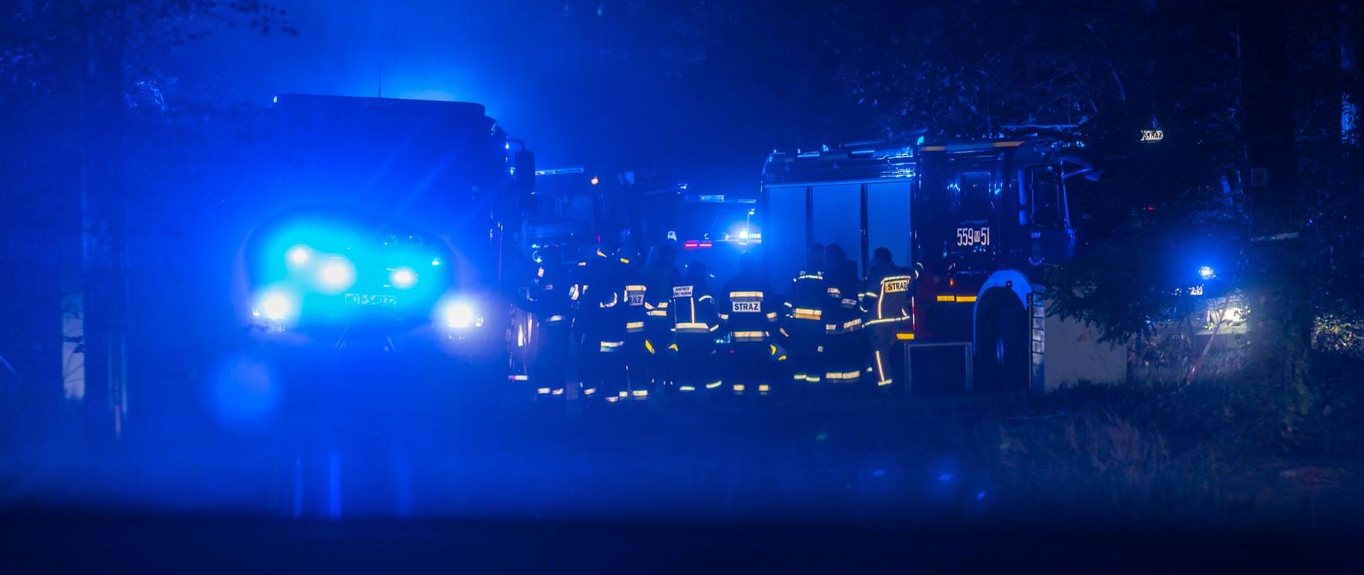 Zakończenie ćwiczeń w tle ratownicy