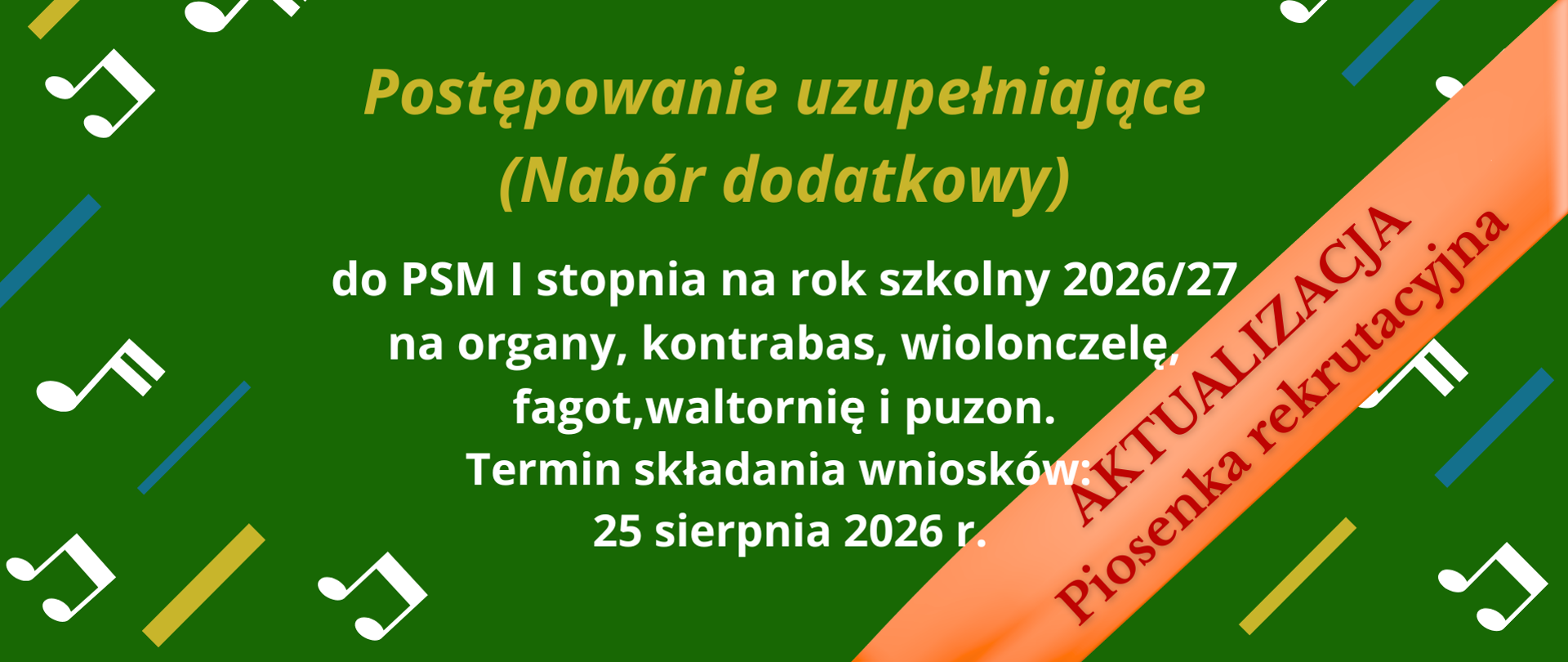Baner nabór uzupełniający
