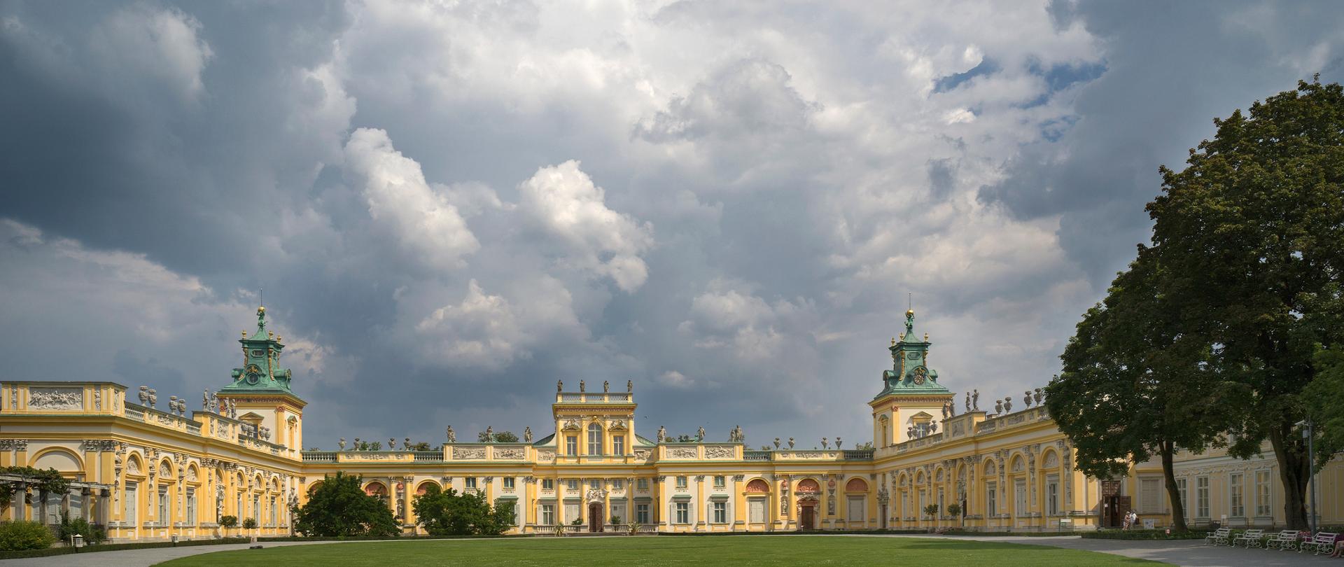 Pałac w Wilanowie, widok od dziedzińca, fot. Wojciech Holnicki, Muzeum Pałacu Króla Jana III w Wilanowie