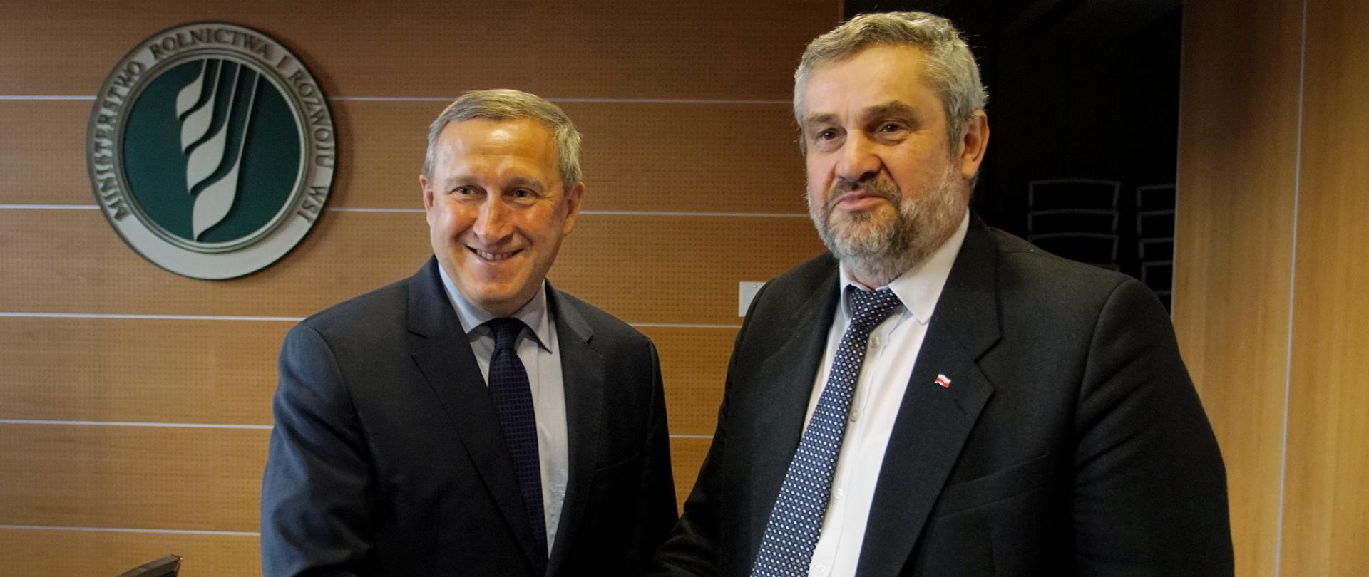 Min. J.K. Ardanowski i Jambasador Ukrainy A. Deszczyc