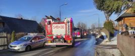 Zakopane - pożar budynku drewnianego na ulicy Kościeliskiej
