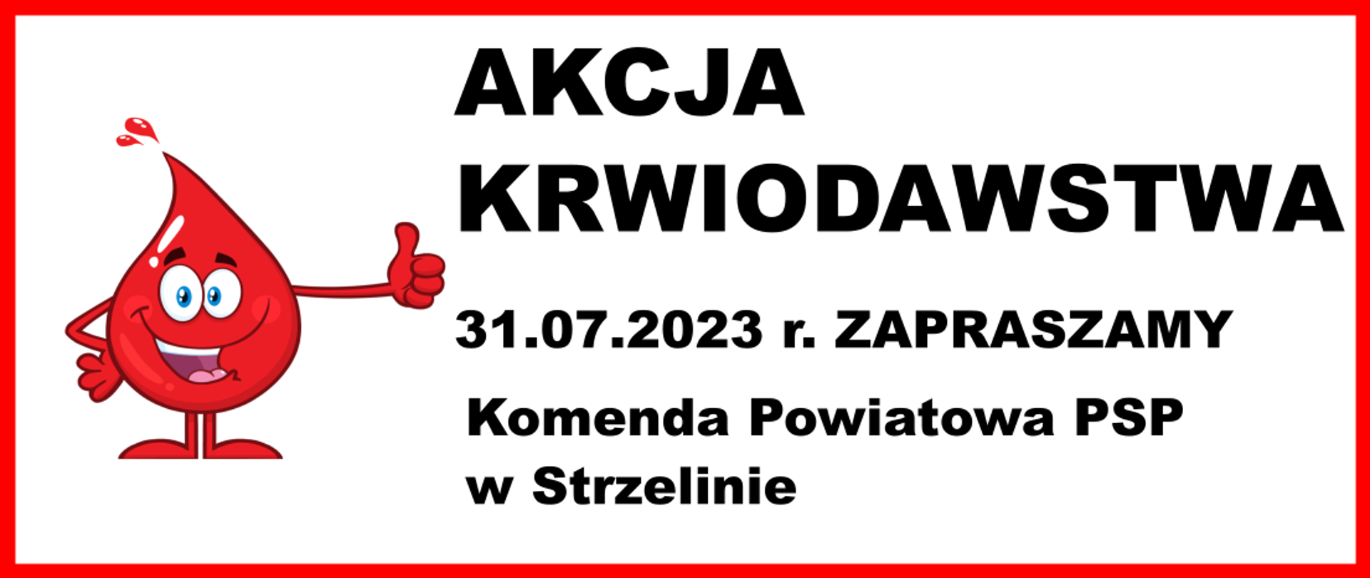 Logo akcji oddawania krwi