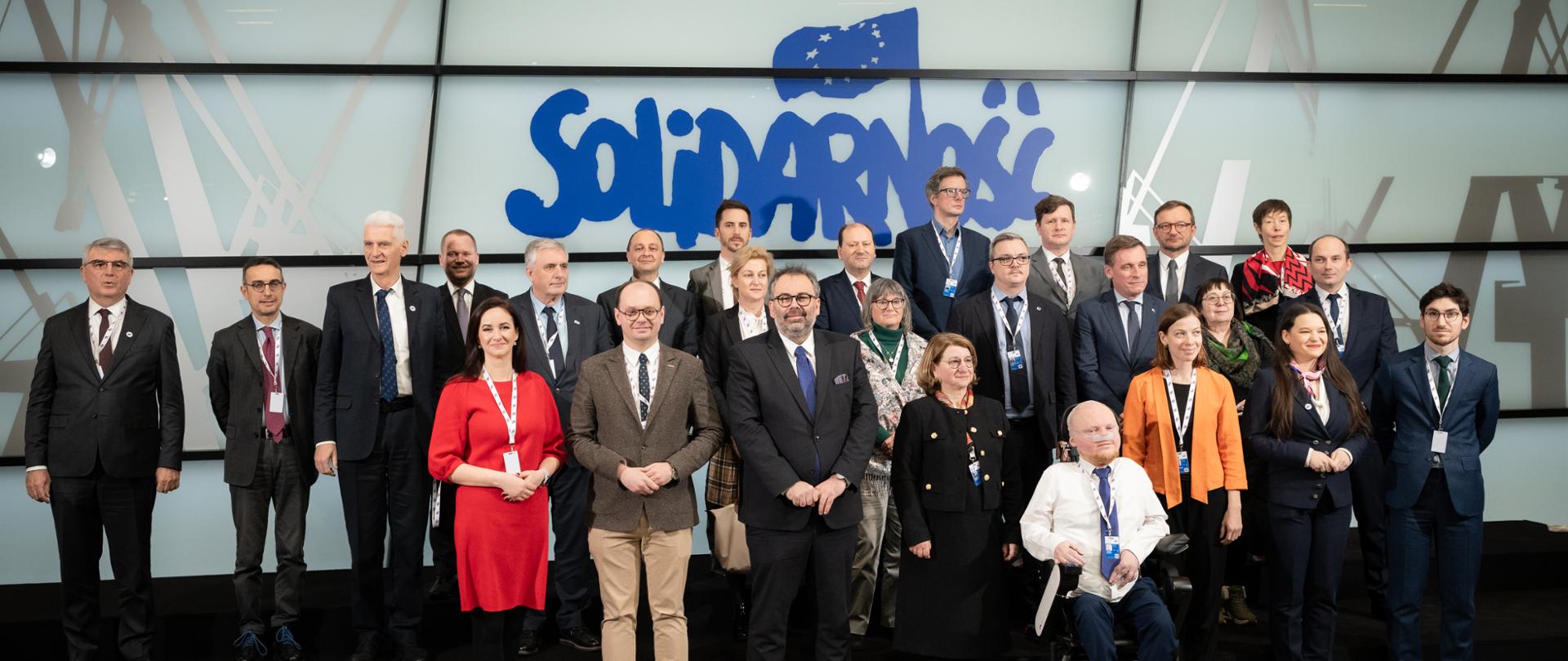 Gdańsk, 20.02.2025 | Ministerialna Konferencja „Przyszłość pracy w cyfrowej Europie”, zorganizowana przez MRPiPS w Europejskim Centrum Solidarności, w ramach polskiej prezydencji w Radzie Unii Europejskiej. | fot. Mateusz Włodarczyk/MRPiPS
Ministerial conference on the ministry’s presidency priority "Future of labour in a digital Europe”, organized by the Ministry of Family, Labour and Social Policy at the European Solidarity Centre in Gdansk, as part of Poland’s Presidency of the Council of the European Union. | Photo: Mateusz Włodarczyk/MRPiPS