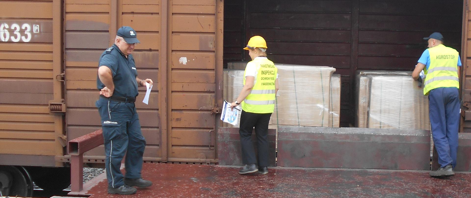 Kontrola na kolejowym przejściu granicznym