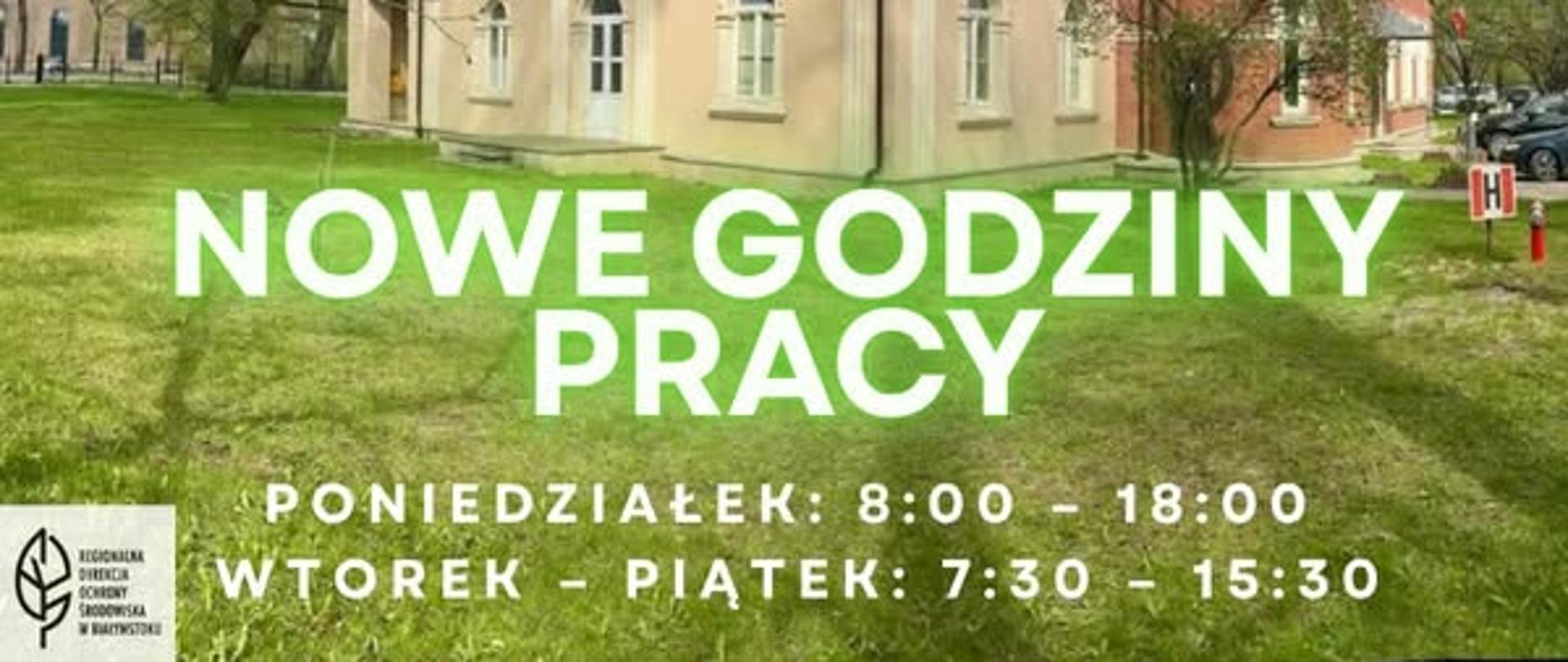 Nowe godziny pracy RDOŚ w Białymstoku