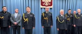Uroczysta zbiórka z okazji zdania i powierzenia pełnienia obowiązków na stanowisku Mazowieckiego Komendanta Wojewódzkiego PSP