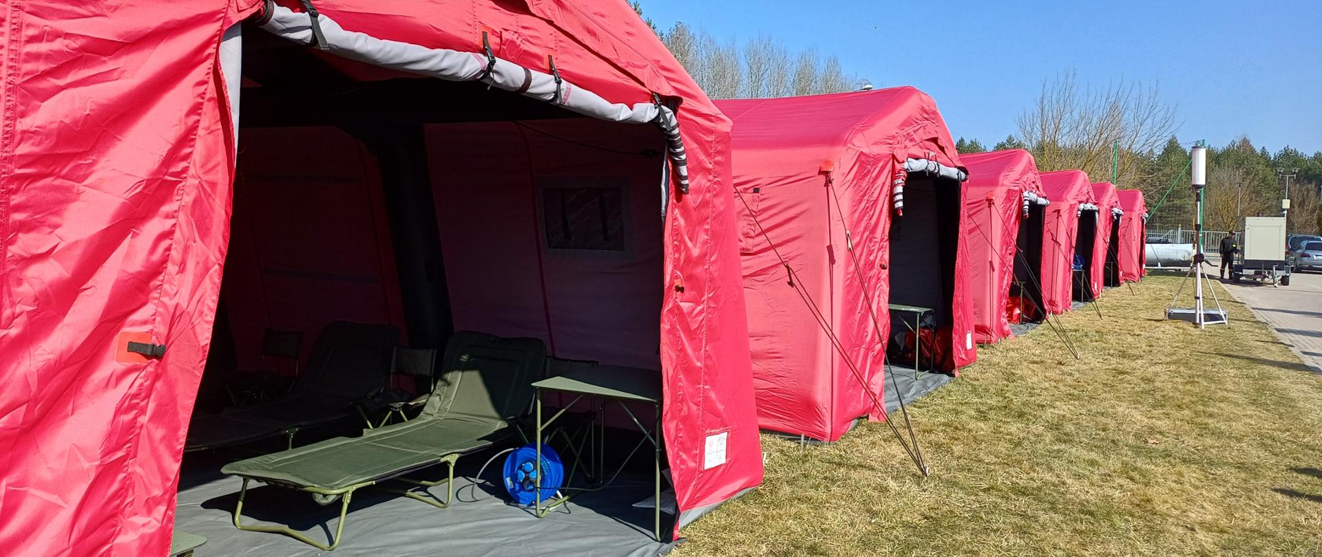 Ćwiczenia sekcji obozowiskowej plutonu logistycznego „Białystok” 