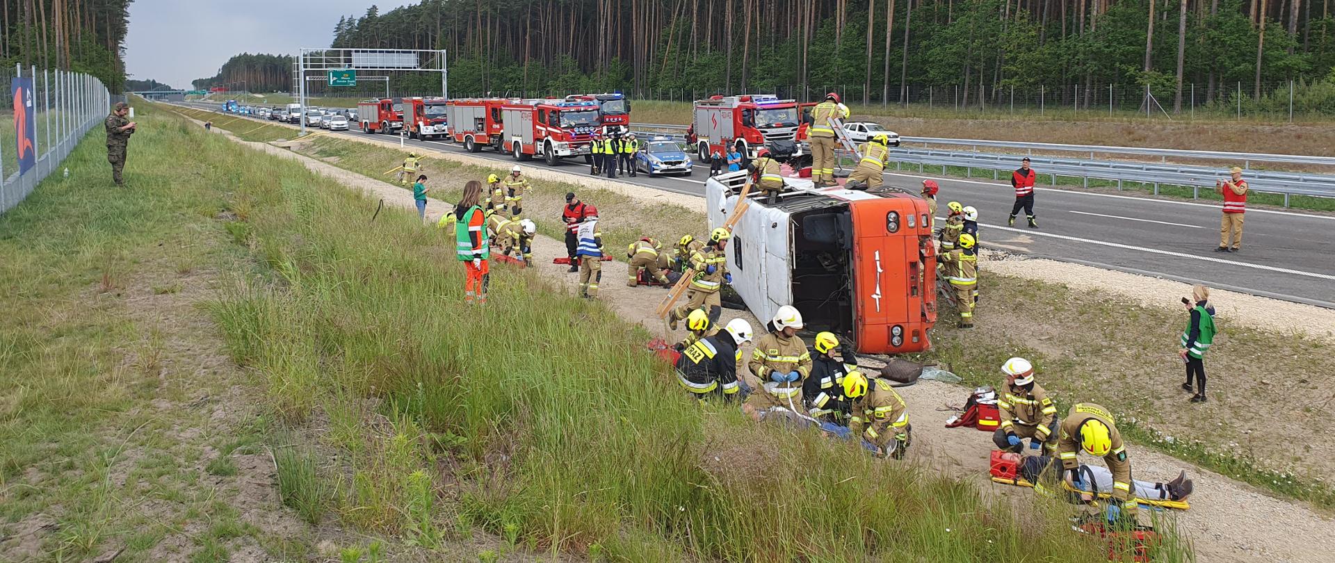 S11 obwodnica Olesna, ćwiczenia służb ratowniczych
