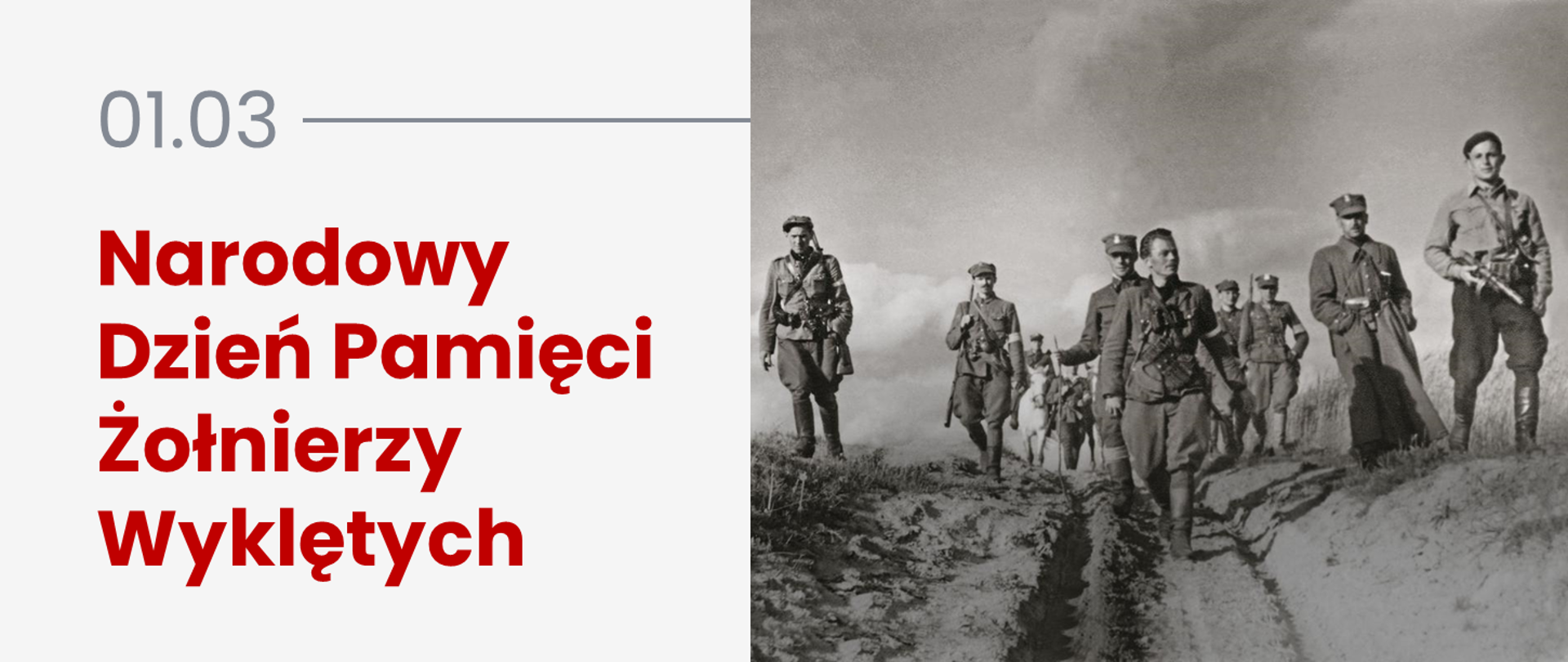 Immagine d'archivio dei soldati maledetti accanto al testo: "3 marzo, Giornata nazionale della memoria dei soldati maledetti"