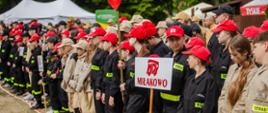 Na zdjęciu dzieci i młodzież MDP podczas uroczystego apelu 