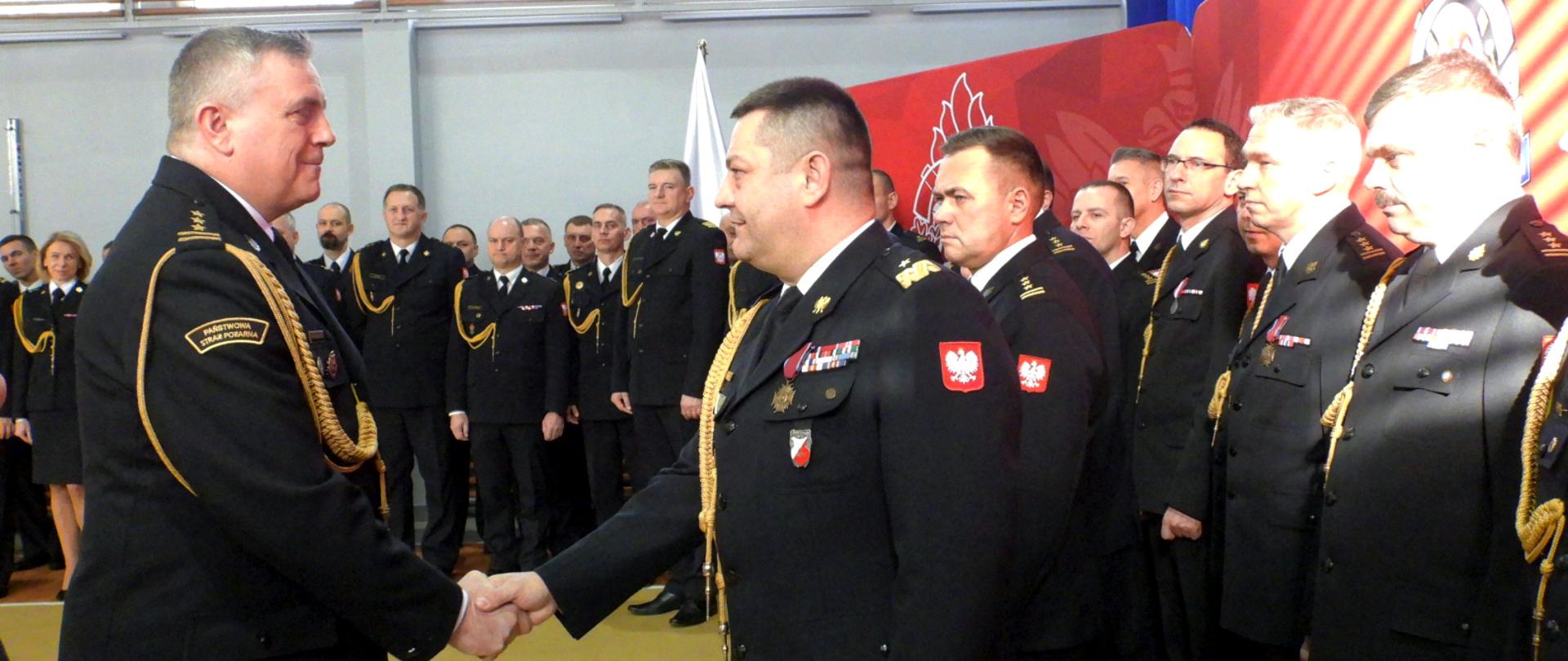 Uroczysta zbiórka z okazji pożegnania Zastępcy Śląskiego Komendanta Wojewódzkiego PSP st. bryg. Rafała Świerczka