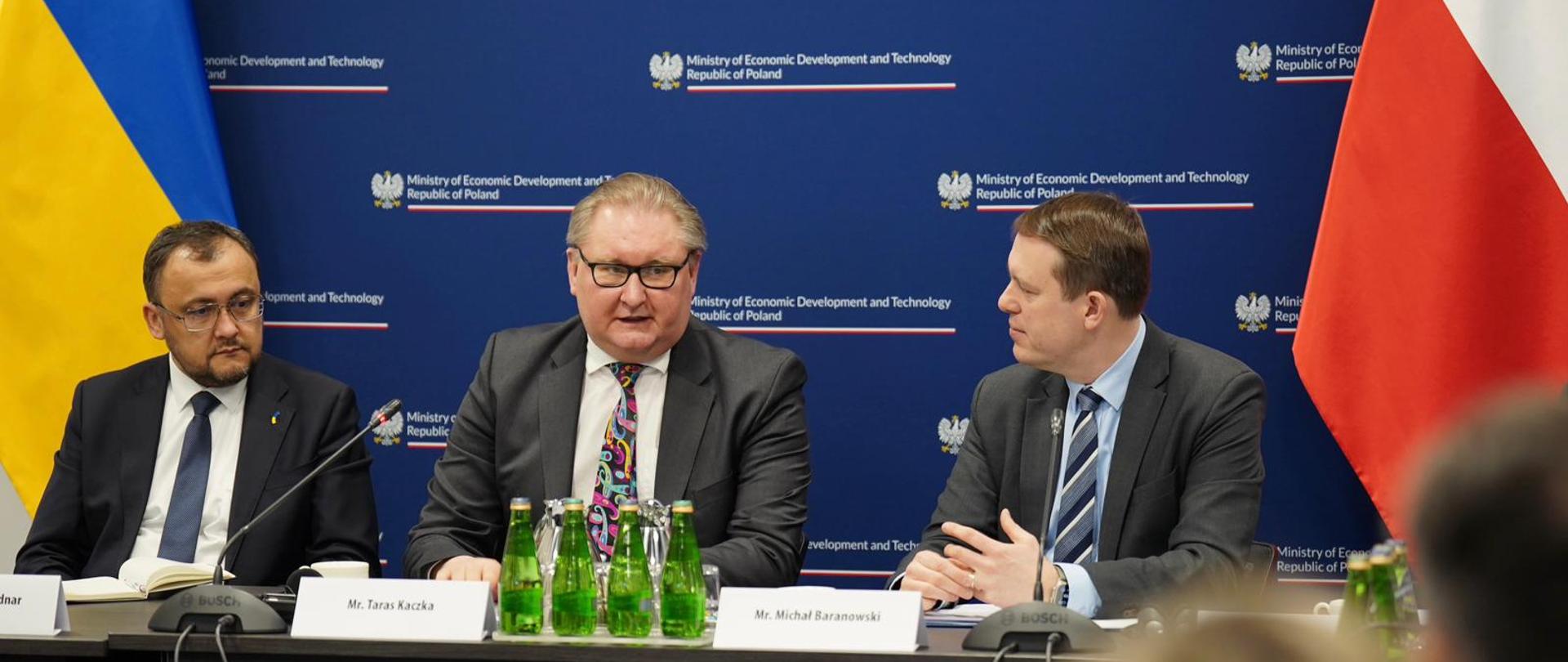 Wiceminister_Rozwoju_i_Technologii_Michał_Baranowski_i_wicepremier_Ukrainy_Taras_Kaczka