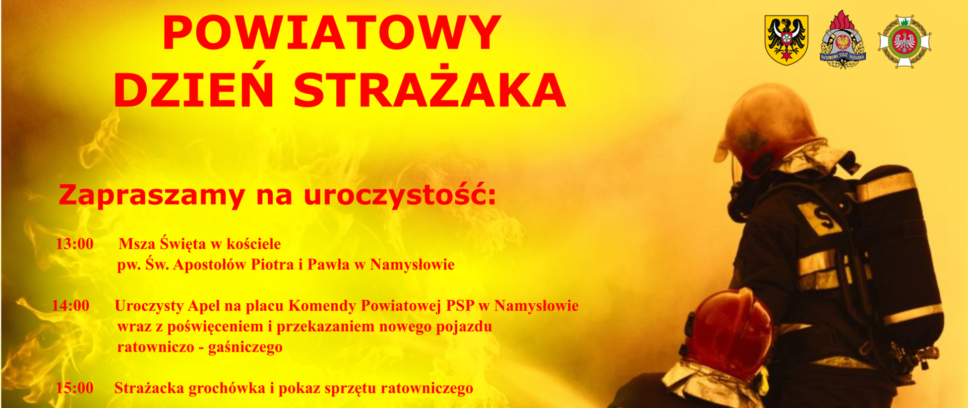 Zaproszenie na Dzień Strażaka