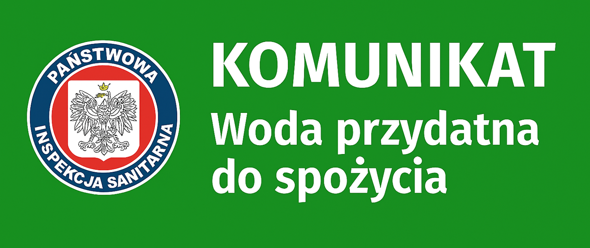 Komunikat dotyczący jakości wody