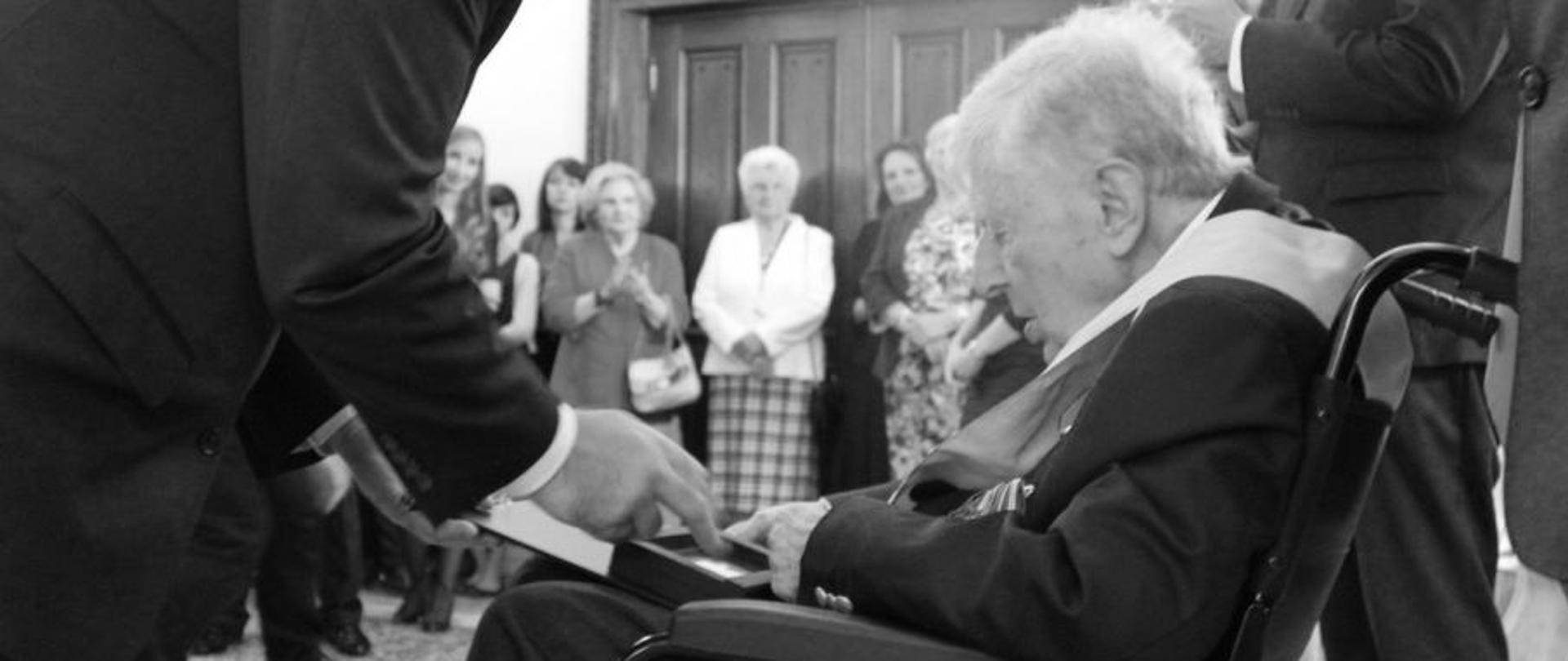 Mieczysław Stachiewicz był uczestnikiem II wojny światowej, pułkownikiem Wojska Polskiego w stanie spoczynku (fot. tt/@PolishEmbassyUK)