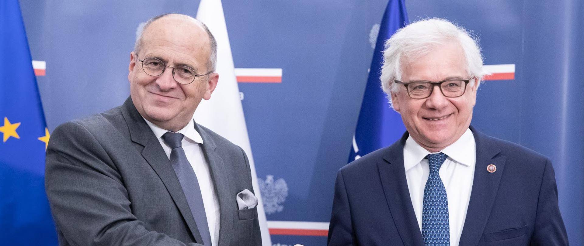 2020.08.26 Warszawa . Minister Jacek Czaputowicz przekazuje Ministerstwo Spraw Zagranicznych pod kierownictwo Minister Zbigniew Rau . Fot. Tymon Markowski / MSZ