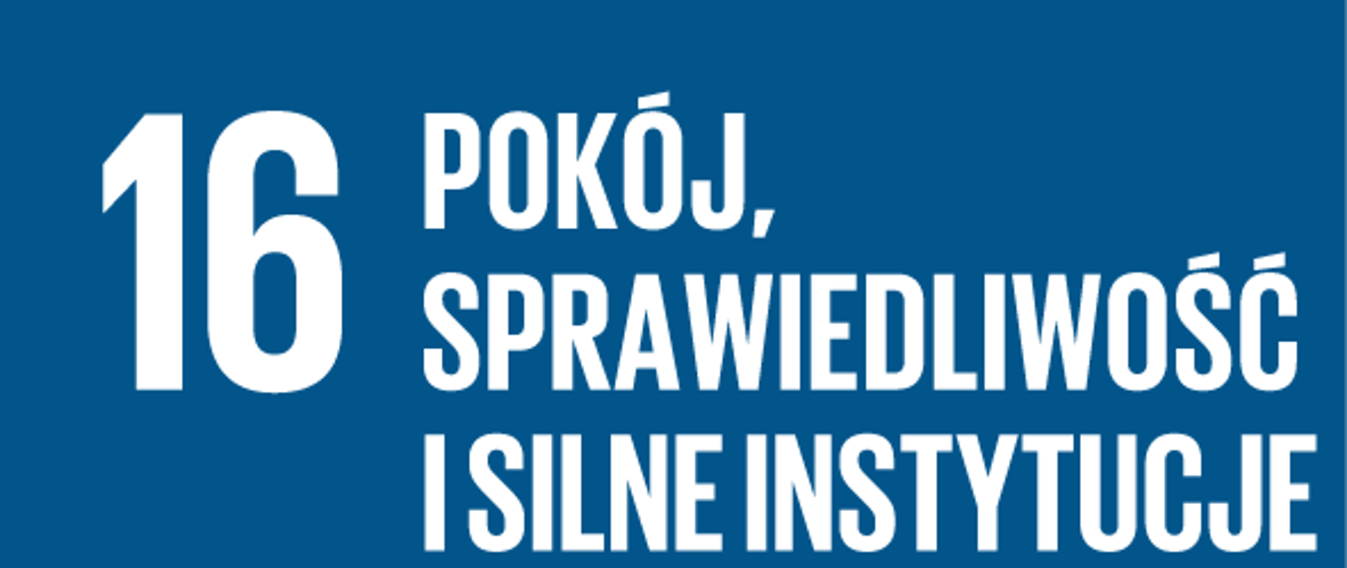 16 Pokój, sprawiedliwość i silne instytucje niebieski