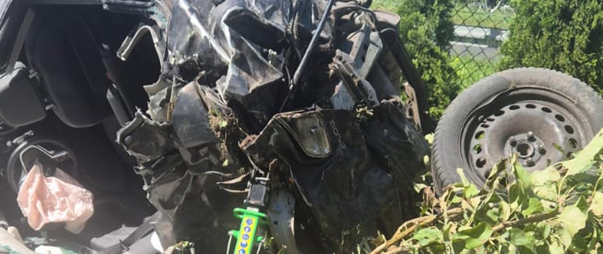 Wypadek drogowy w miejscowości Rgielew