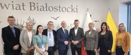 Główny Geodeta Kraju Andrzej Żylis podczas wizyty w Starostwie Powiatowym w Białymstoku