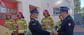 Awanse na wyższe stanowiska służbowe w Komendzie Powiatowej Państwowej Straży Pożarnej w Obornikach.