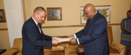 Ambassador Adam Burakowski presents his credentials in the Kingdom of Lesotho