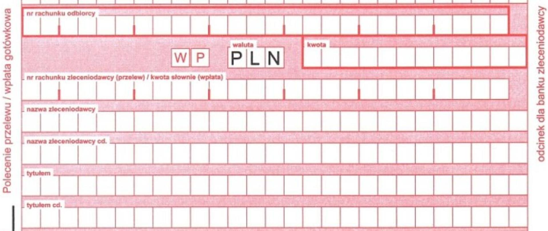 Zjęcie przedstawia przekaz pocztowy