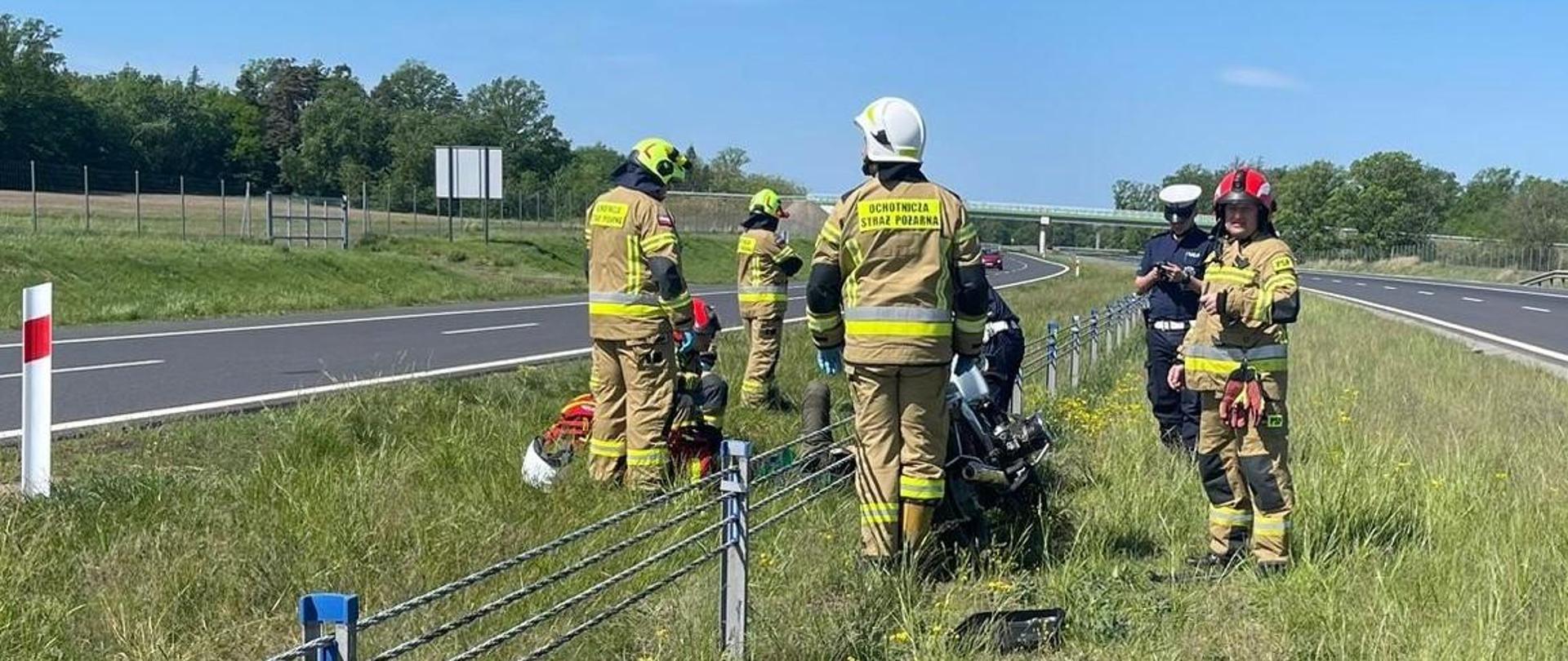 Strażacy przy akcji ratowniczej