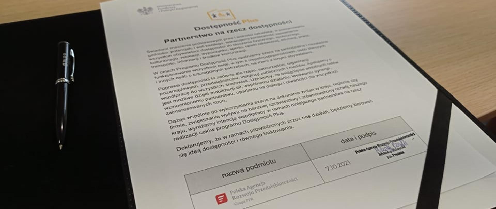 podpisana deklaracja Partnerstwa na rzecz dostępności