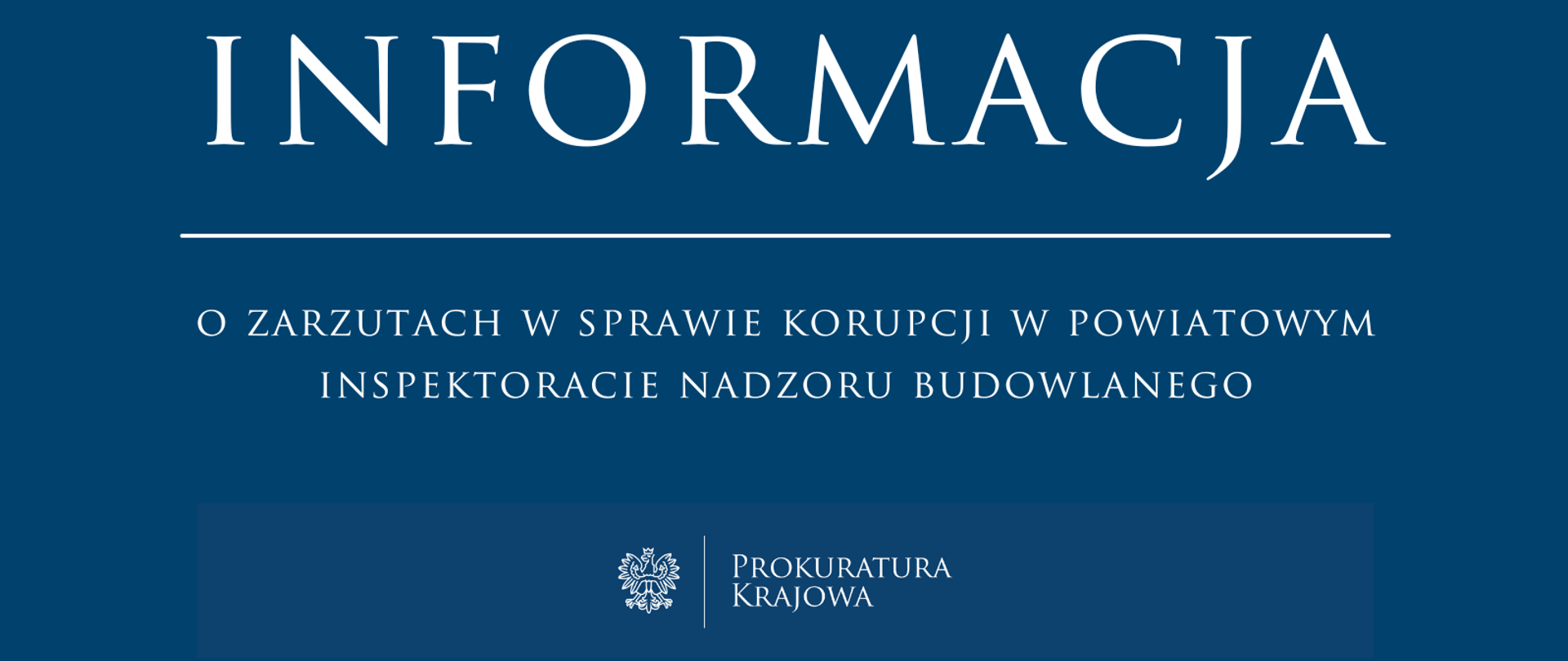 Zarzuty w sprawie korupcji w powiatowym inspektoracie nadzoru budowlanego
