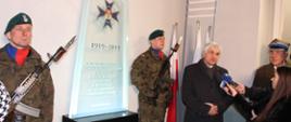 Uroczyste odsłonięcie obelisku z okazji 100. rocznicy utworzenia Wojskowej Komendy Uzupełnień w Białymstoku