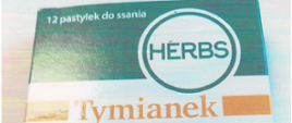 Opakowanie Tymianek i podbiał - 12 pastylek do ssania firmy Herbs