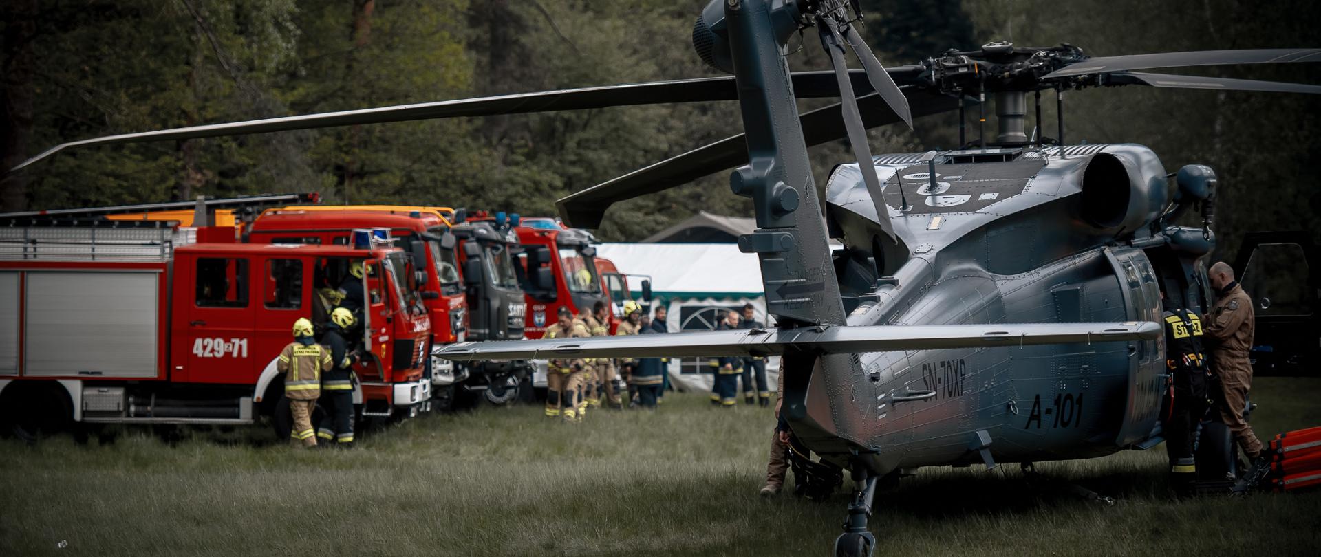 samochody pożarnicze ćwiczenia sarex21