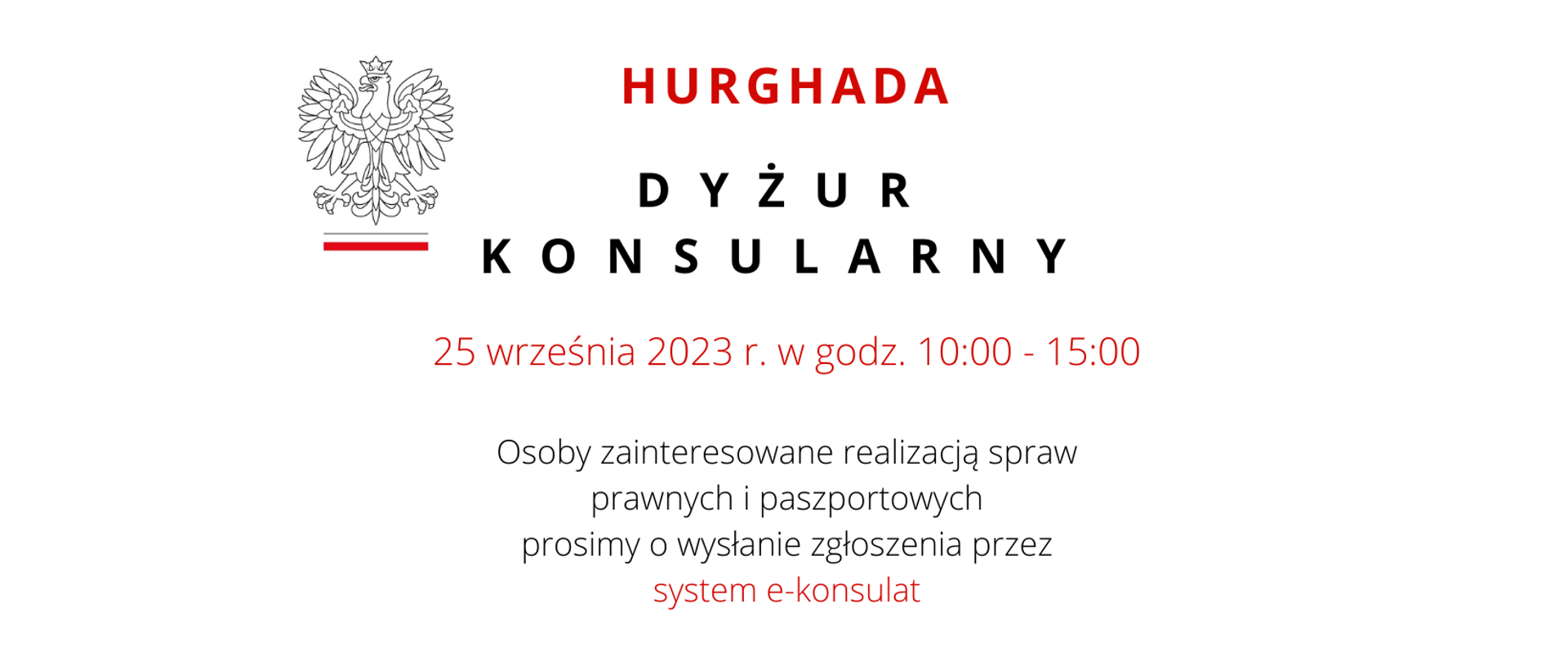 Dyżur konsularny w Hurghadzie