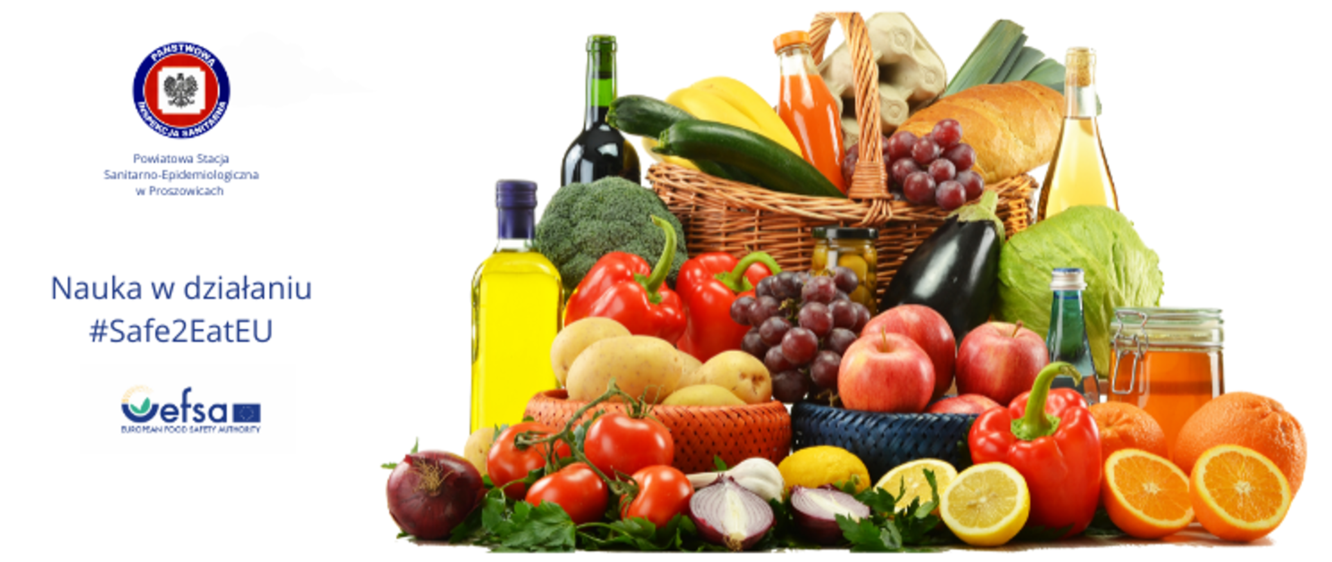 zdjęcie przedstawia żywność i hasło kampanii