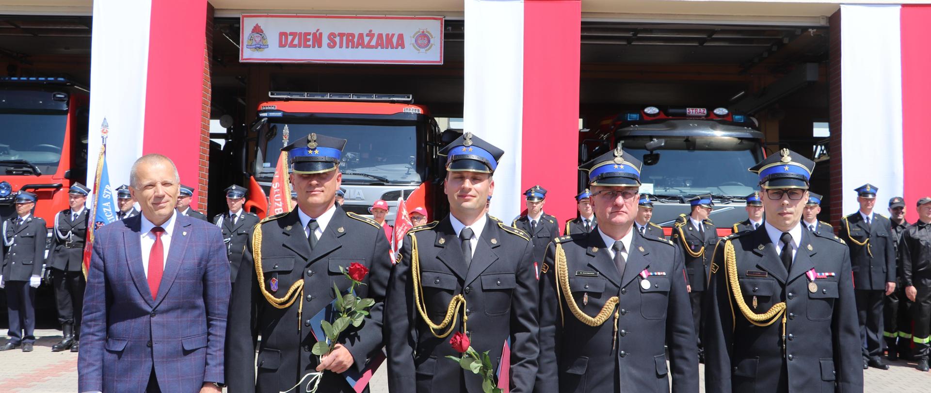 Uroczyste obchody z okazji Dnia Strażaka w Komendzie Powiatowej PSP w Środzie Wielkopolskiej