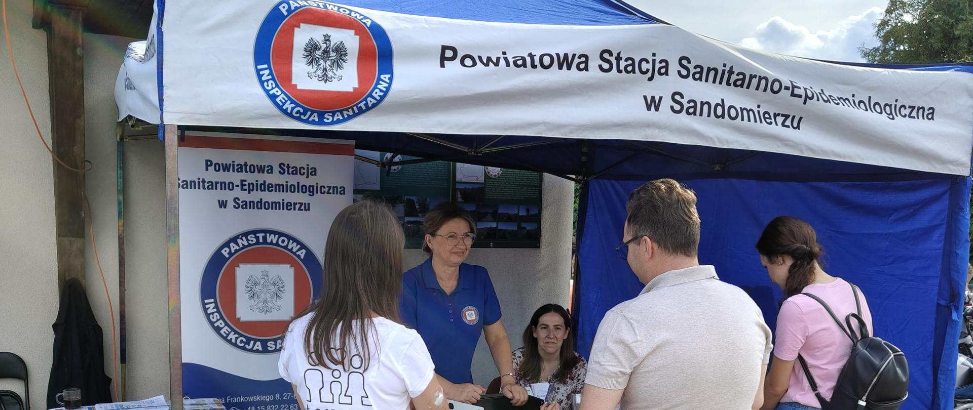 Piknik Rodzinny z okazji zakończenia wakacji – stoisko informacyjno-edukacyjne PSSE w Sandomierzu