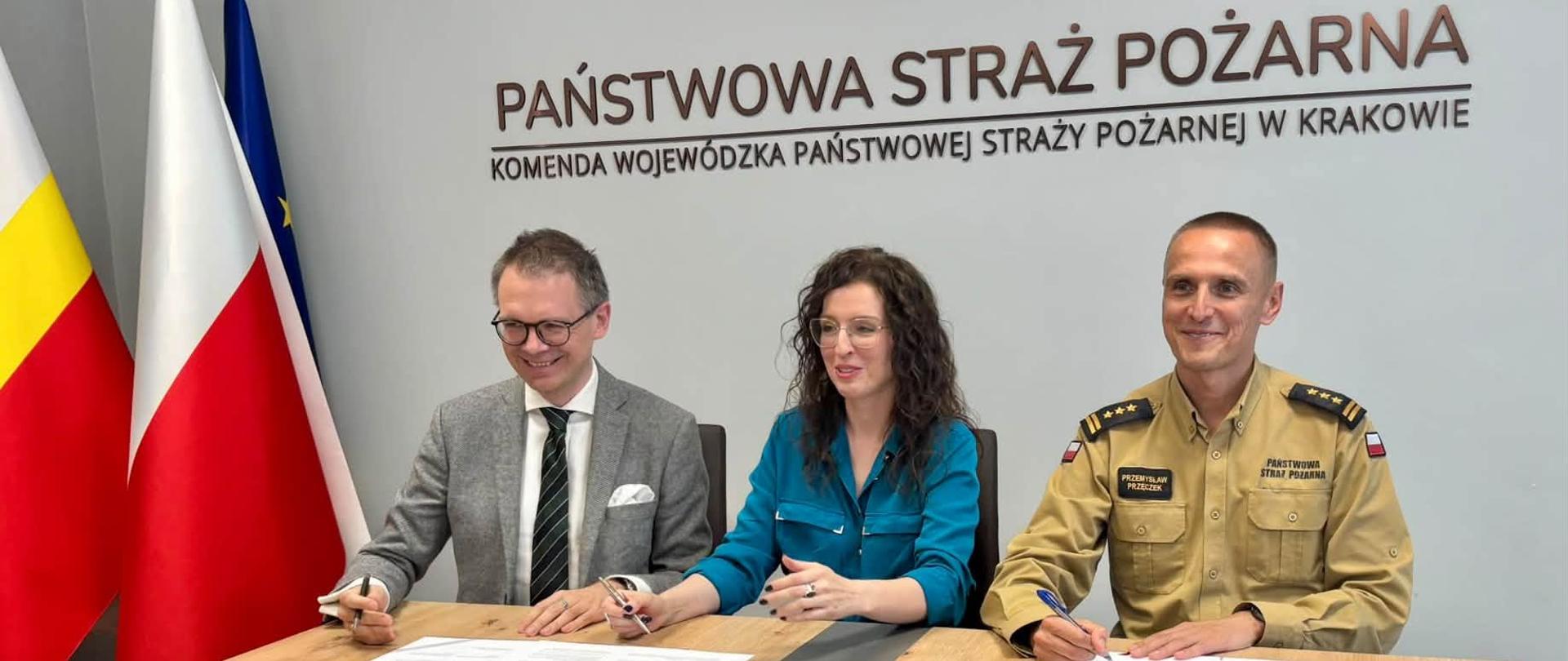 Porozumienie o wzajemnej współpracy pomiędzy Małopolską Okręgową Izbą Architektów RP a Komendą Wojewódzką Państwowej Straży Pożarnej w Krakowie