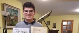 Kamil Gadlina z dyplomem wyróżnienia w IX Ogólnopolskim Konkursie Harmonicznym