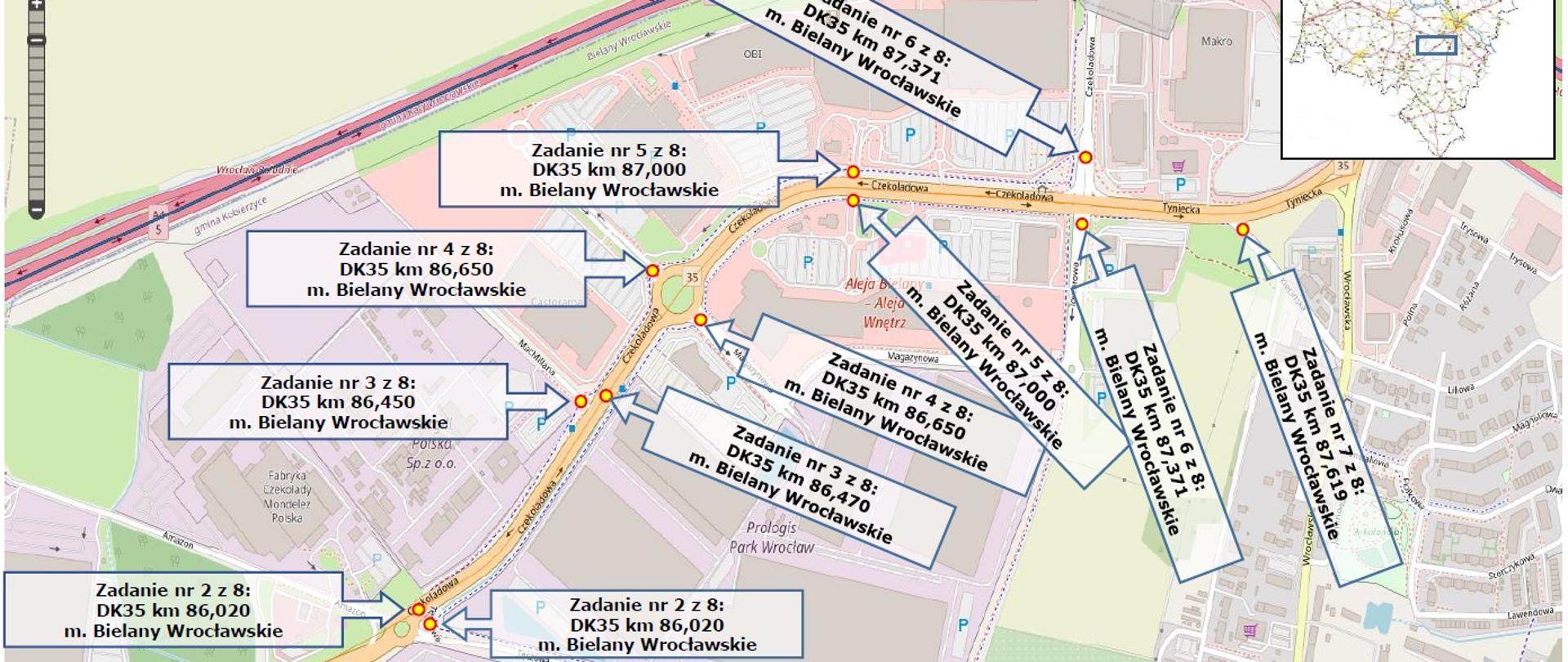 DK35 doświetlenie przejść dla pieszych