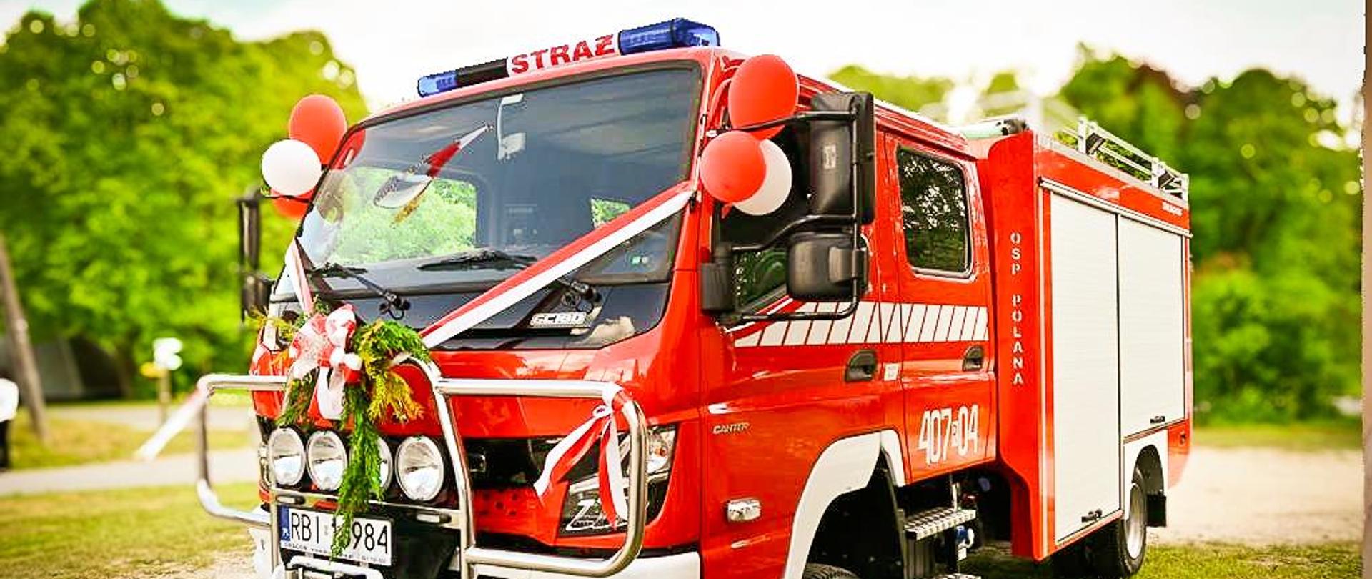 Przekazanie samochodu ratowniczo - gaśniczego do OSP Polana