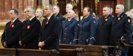 msza w kościele z udziałem służb mundurowych