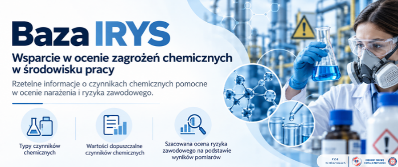 Baza IRYS wspiera ocenę ryzyka chemicznego w miejscu pracy