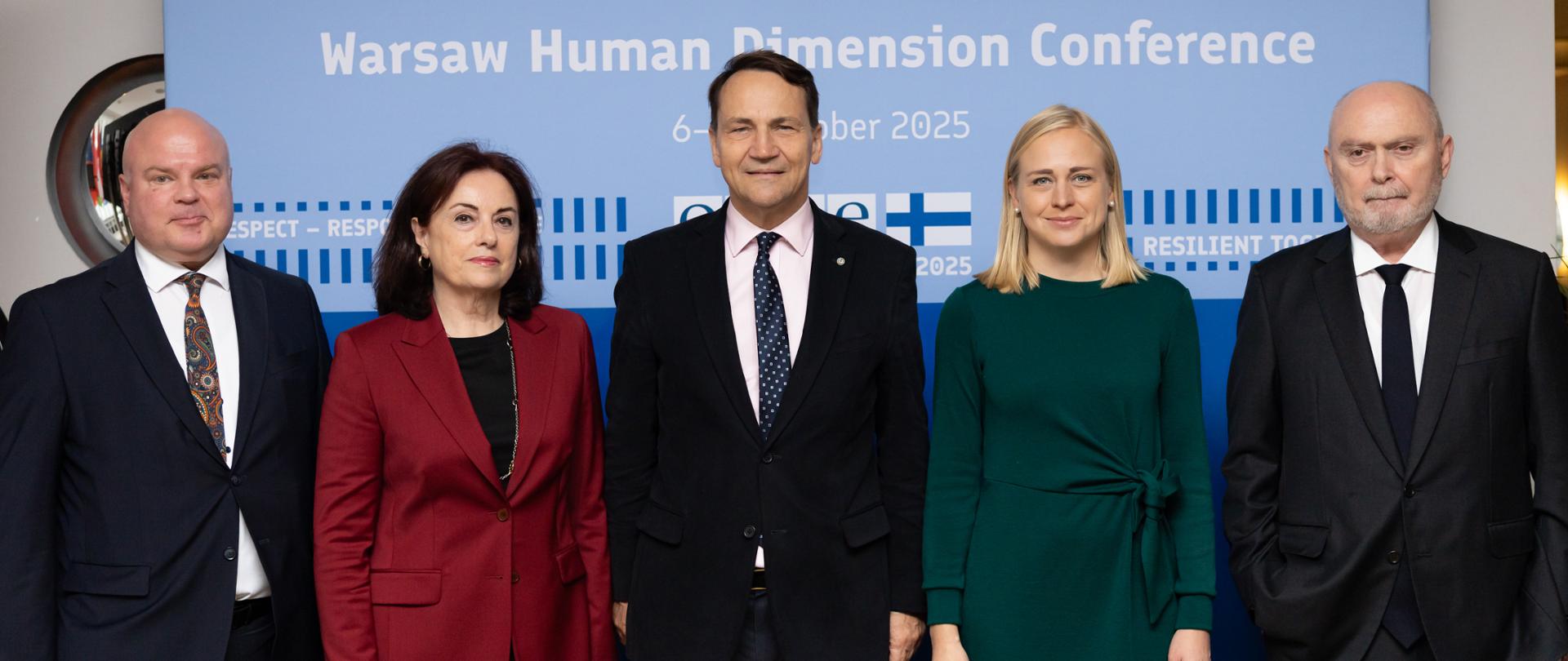 Deputy Prime Minister Radosław Sikorski takes part in OSCE’s Warsaw Human Dimension Conference
