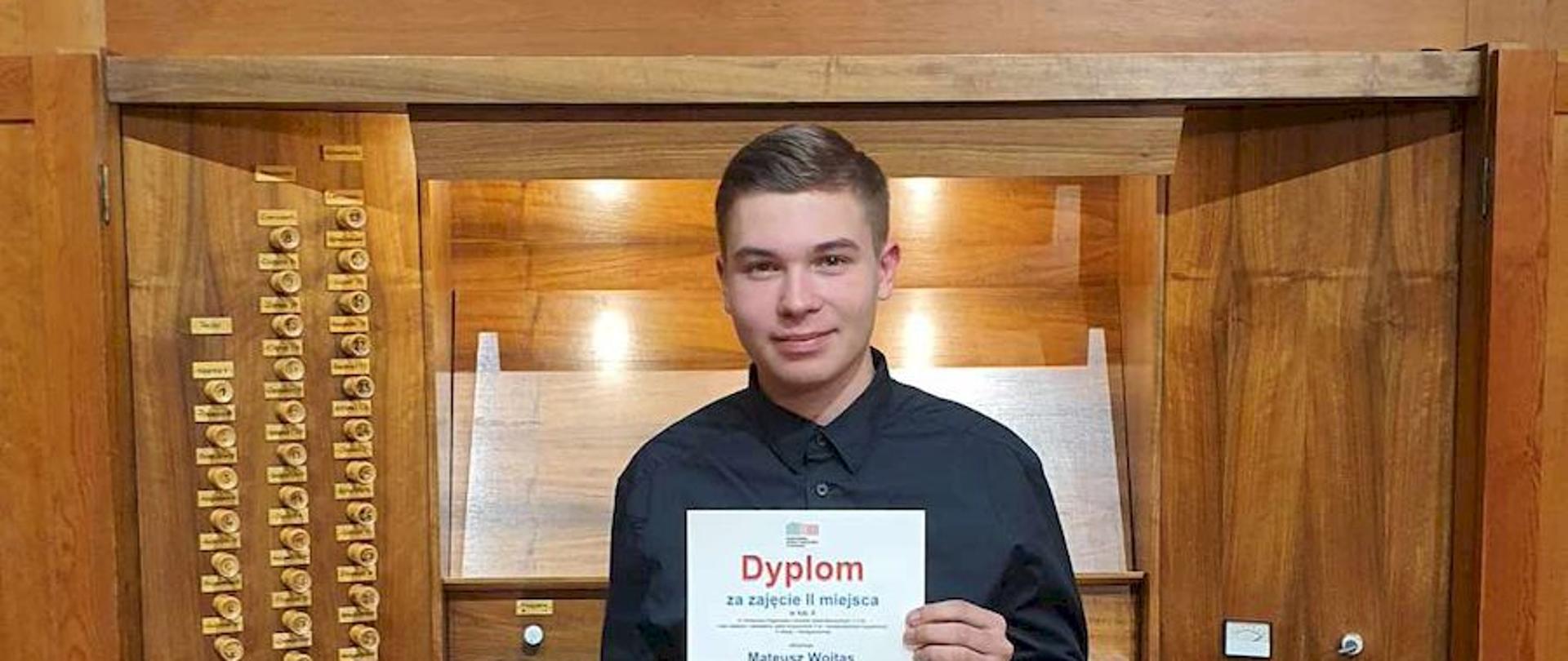 Mateusza Wojtas - VI edycji transgranicznej Konkursu Organowego dla Uczniów Szkół Muzycznych I i II st. w Raciborzu