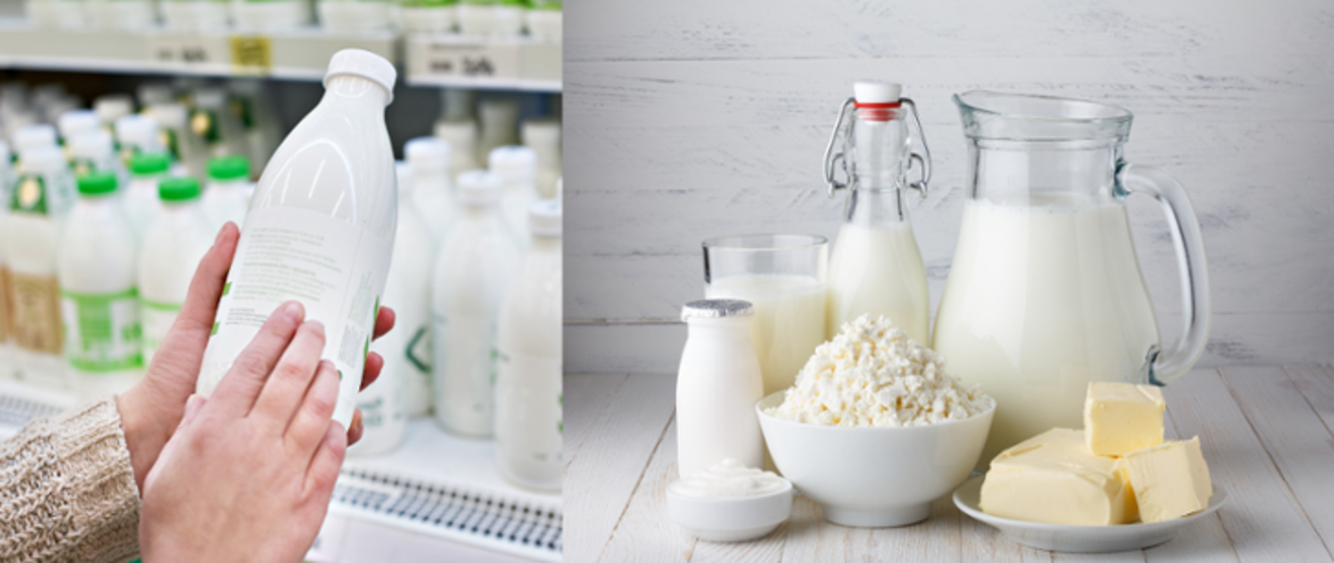 baner mleko i jego przetwory