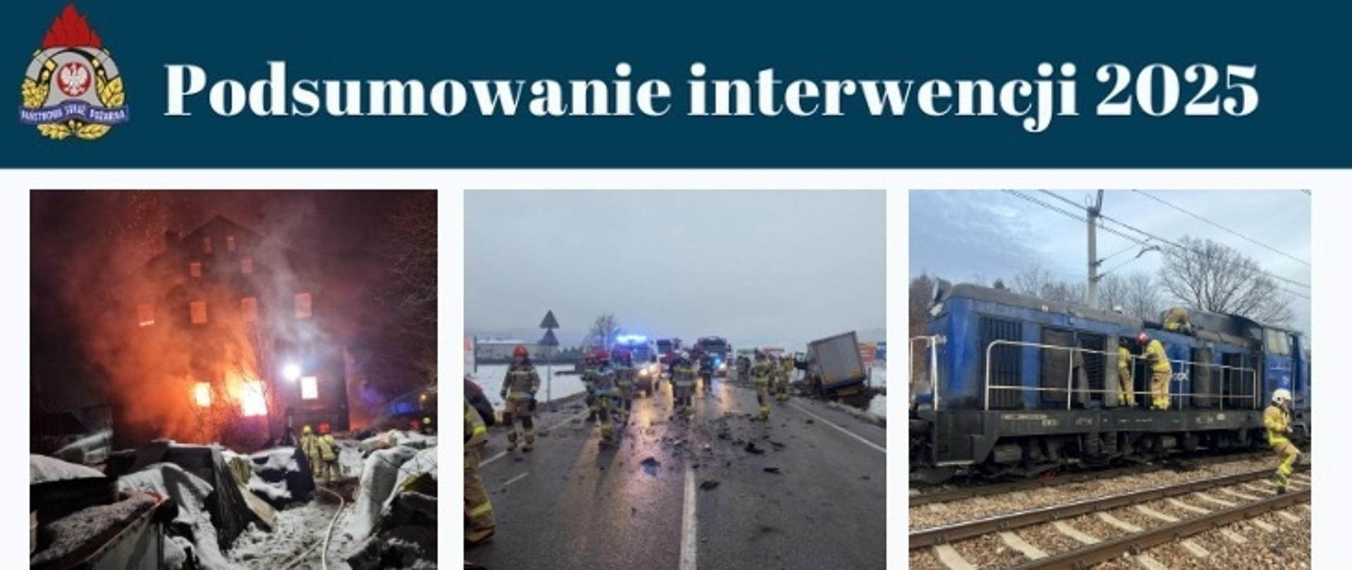 Podsumowanie roku 2025 - ilości interwencji w powiecie nowosądeckim